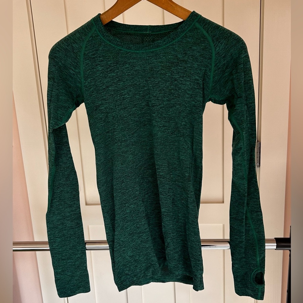 Lulu Lemon Swiftly Tech Long Sleeve Shirt - Green - Size 4